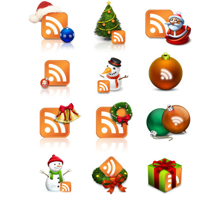 The Real Christmas RSS Icons