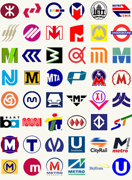 Metro Logos from Around the World