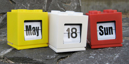 LEGO Inspired Desktop Calendar