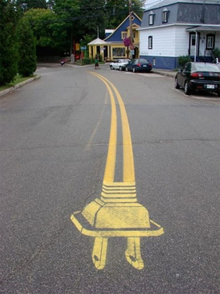 Pedestrian Street Art by Peter Gibson 3