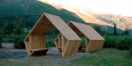 Shelters in Andes Mountains