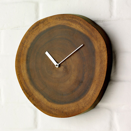 Wood Plinth Clock