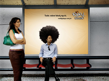 Real Hip Hop Bus Stop Advertisement