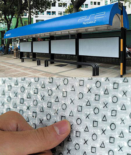 Playstation Bus Stop Advertisement