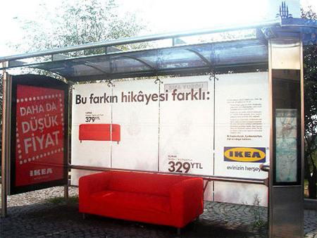 IKEA Bus Stop Advertisement