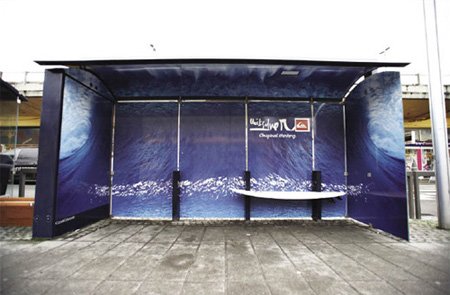 Quiksilver Bus Stop Advertisement