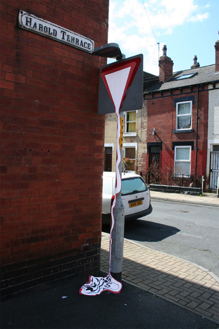 Melted Signs Street Art by FinalFrontier 5