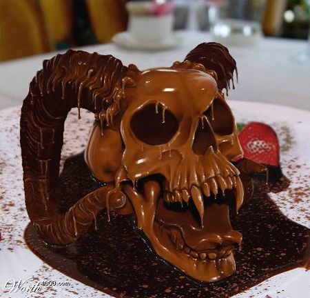 Chocolatized Skull Photoshop Tutorial