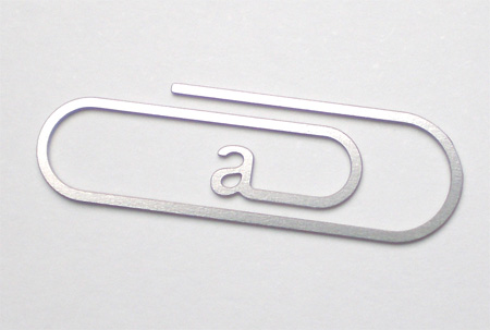 Alphabetical Paperclips by Stephen Reed