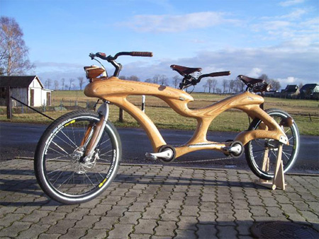 Unique Wooden Bicycle