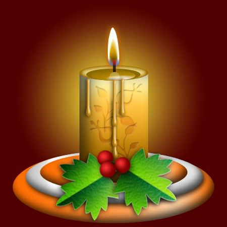 Christmas Candle Photoshop Tutorial