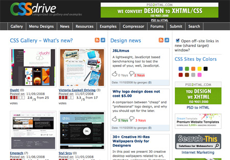CSS Design Showcase Websites 01