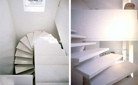 Curvy Modern Marble Stairs 2