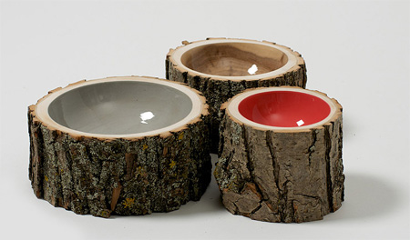 Eco-Friendly Log Bowls by Doha Chebib