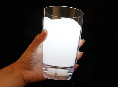 Creative Milk Glass LED Night Light Lamp