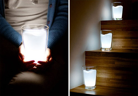 Creative Milk Glass LED Night Light Lamp 5