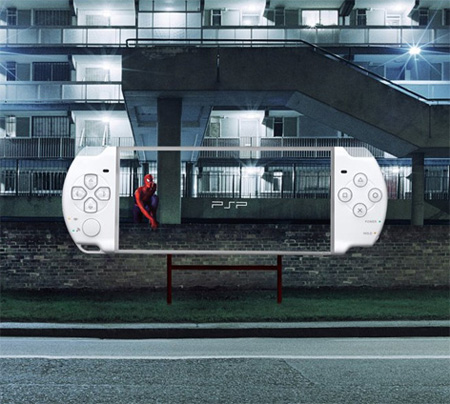 Transparent Billboards Promoting Sony PSP 5