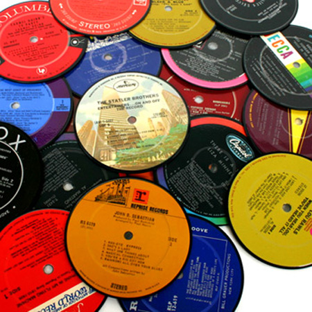 Vintage Record Coasters