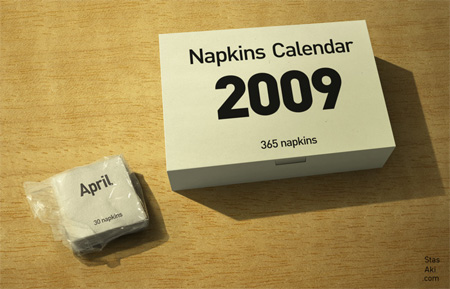 2009 Napkins Calendar