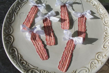Bacon Christmas Ornaments