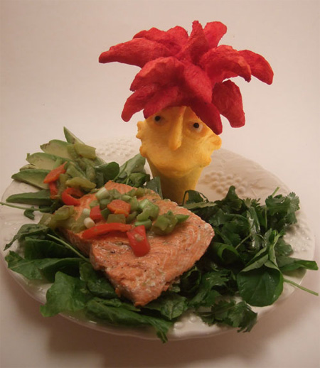 Sideshow Bob Food Carving