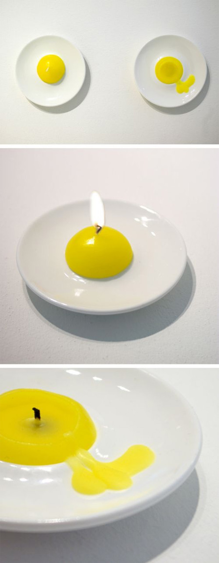 Fried Egg Candle