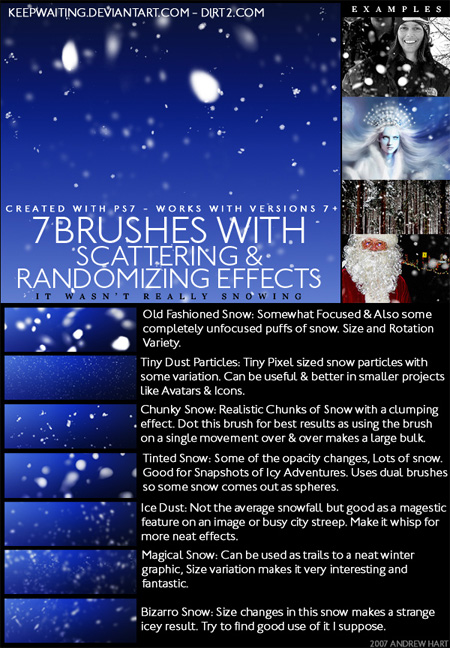 Snow Photoshop Brushes