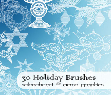 30 Holiday Brushes