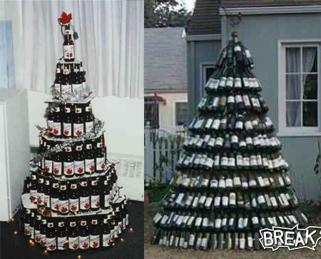 Empty Bottles Christmas Trees 2