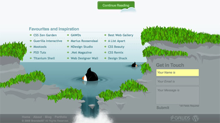 Beautiful and Creative Website Footers 07