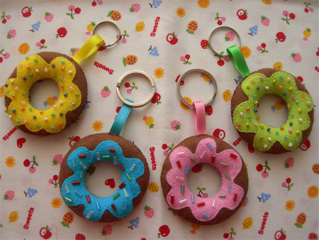 Donut Keychains