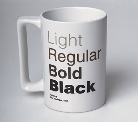 Helvetica Coffee Mug