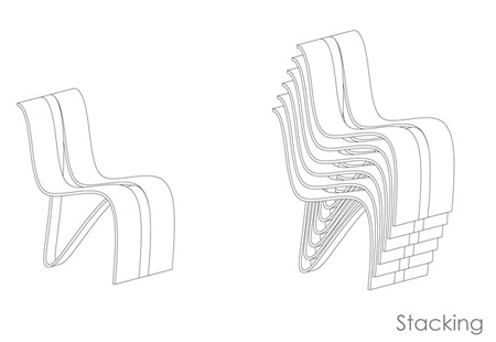 Stackable Kulms Chair by MisoSoup Design 3