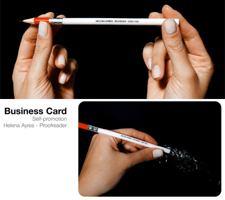 Helena Ayres Proofreader Business card