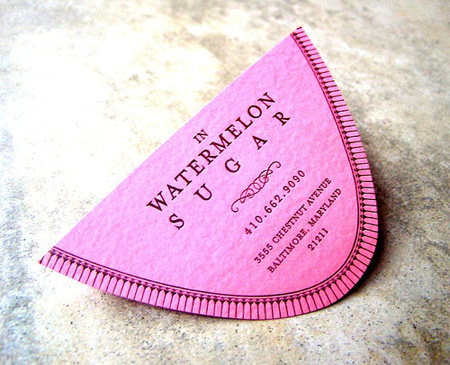 In Watermelon Sugar Business Card