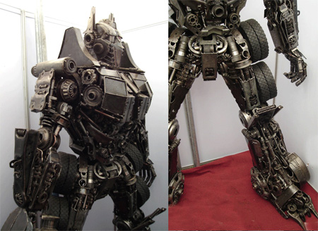 Optimus Prime Metal Sculpture 2