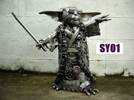 Yoda Metal Sculpture