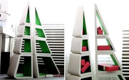 Christmas Tree Bookshelf