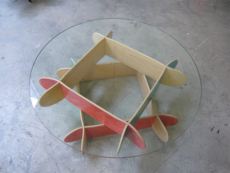 Skateboard Comet Coffee Table