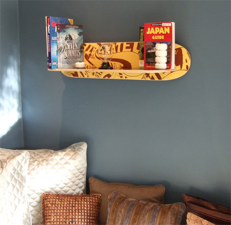 Skateboard Bookshelves