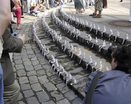 Melting Men Ice Sculptures 2