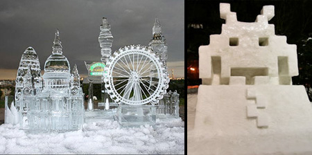 20 Beautiful Snow and Ice Sculptures