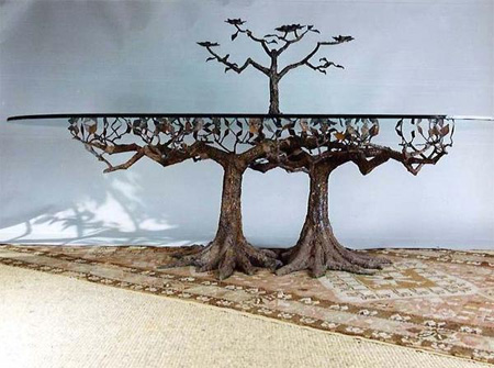 Glass Tree Tables