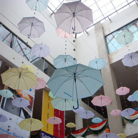 Umbrella Art Installation