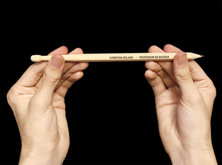 Drumstick Pencils Promote Drum Lessons 3
