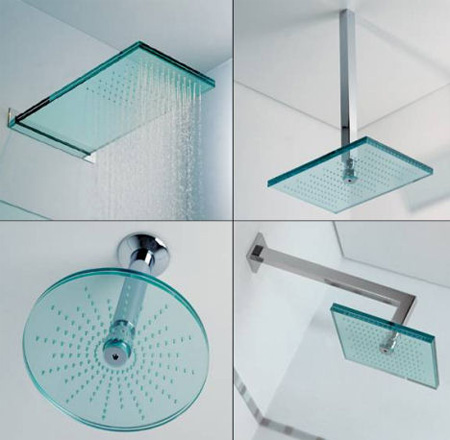 Euridice Glass Shower Heads