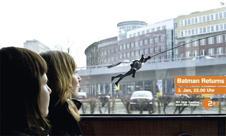 Batman Returns with ZDF Batbus Ad Campaign