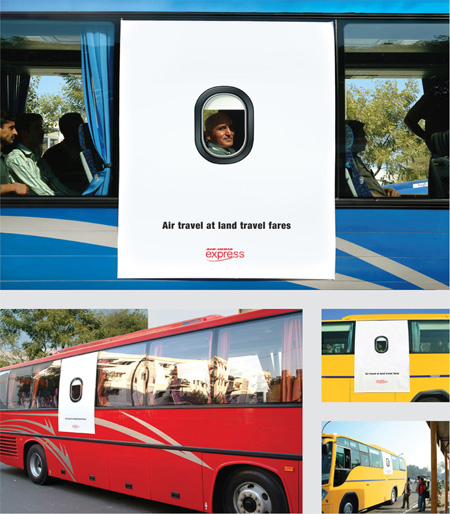 Air India Express Bus Advertisement
