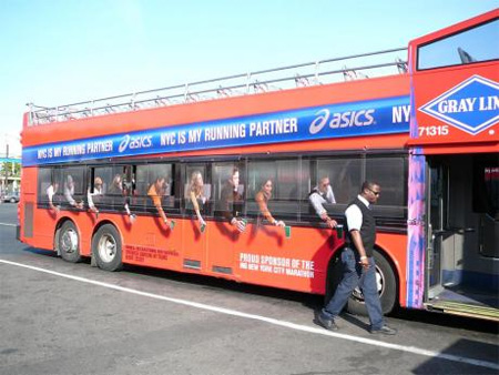 ASICS Bus Advertisement