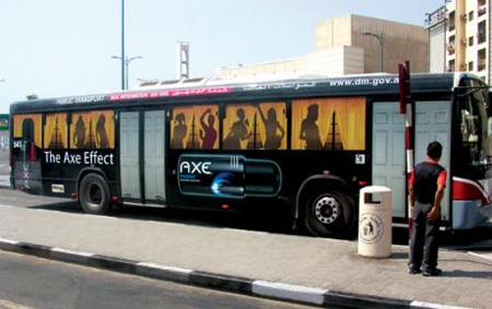 Axe Bus Advertisement